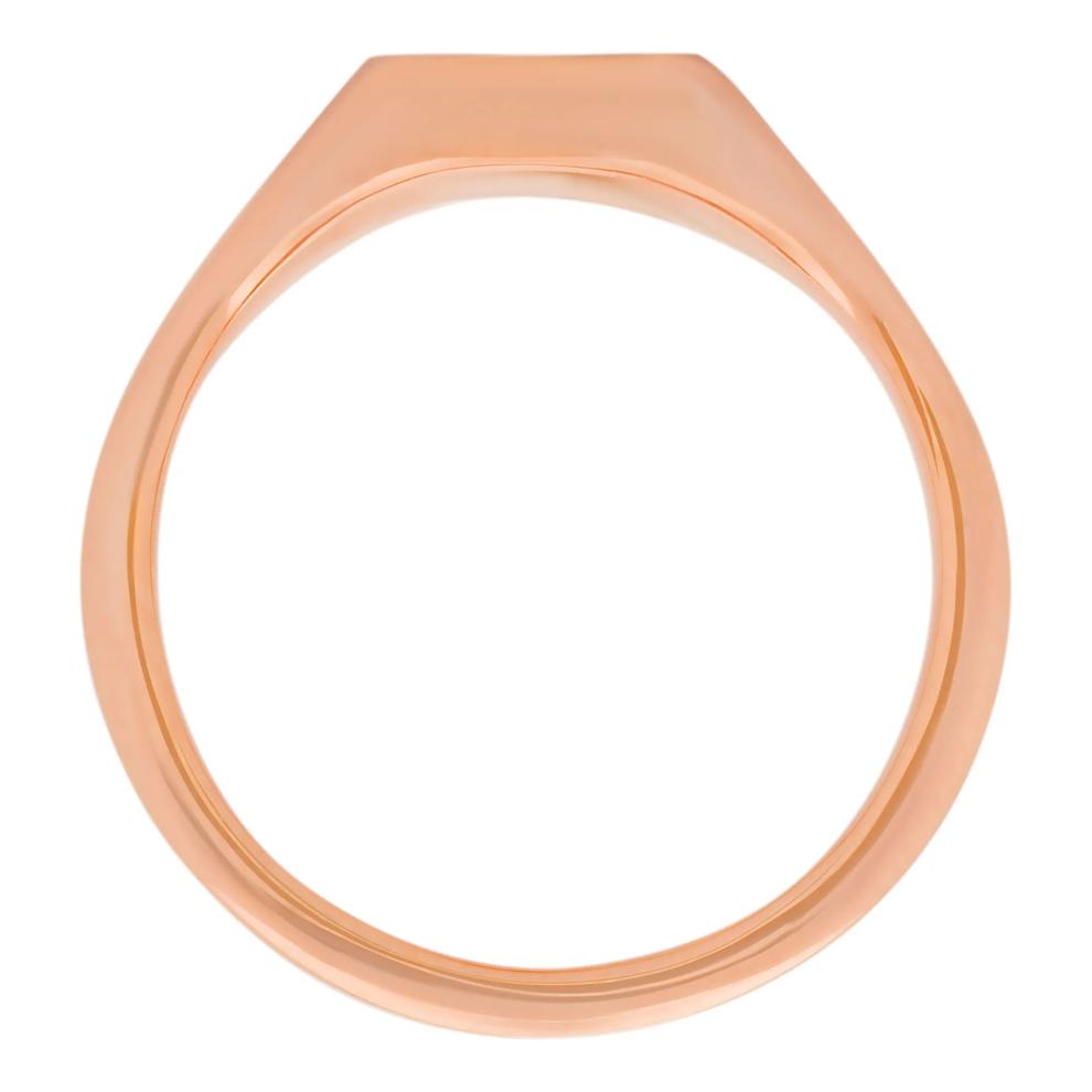 Rectangle Signet Ring in 10K Rose Gold – Image 2 of 3