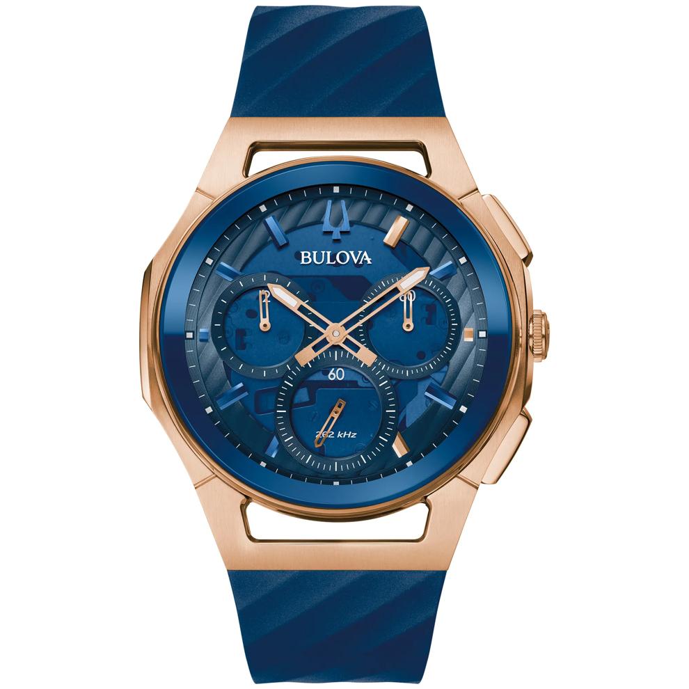 Men's Marc Anthony CURV Watch With Blue Rubber Strap – Image 1 of 3