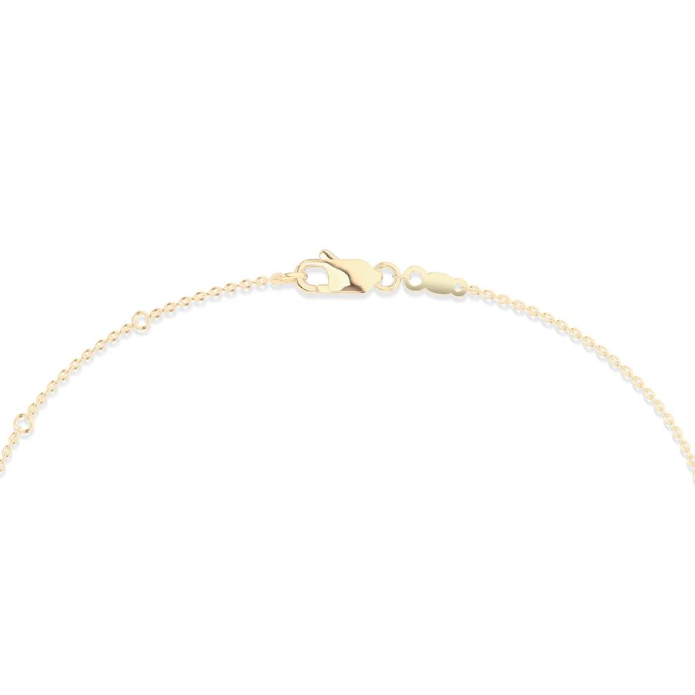 Lab-Created Ruby Heart Pendant Necklace in 10K Yellow Gold – Image 2 of 4