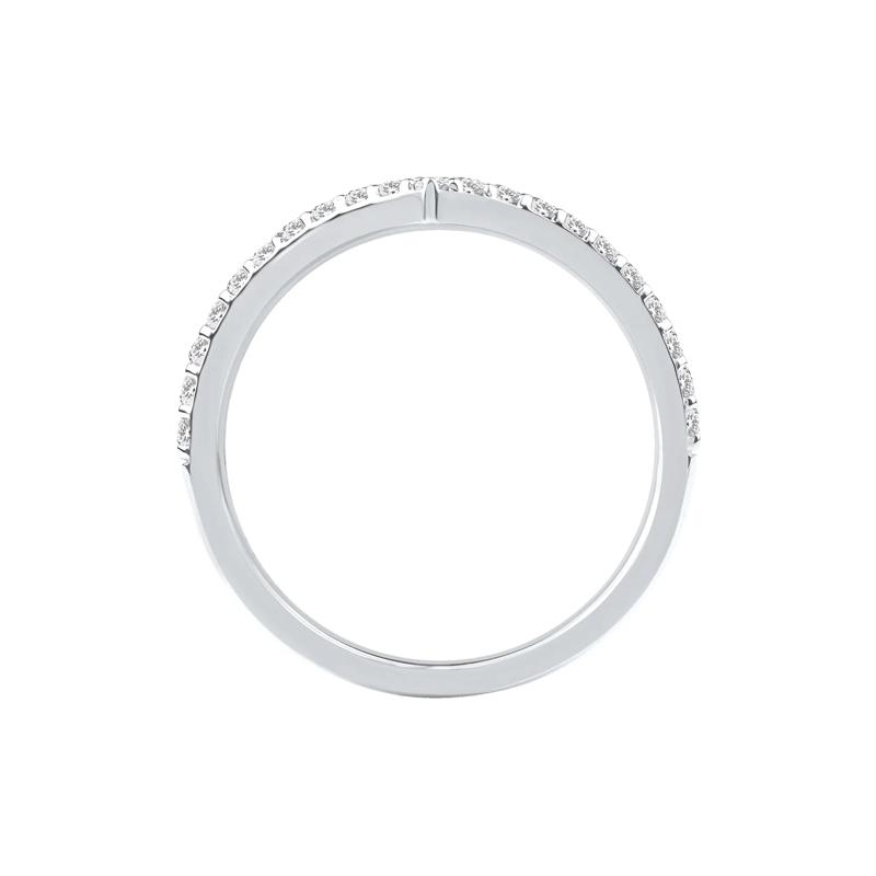 Archer Lab Grown Diamond Chevron Band in 14K White Gold &#40;1/4 ct. tw.&#41; – Image 2 of 5