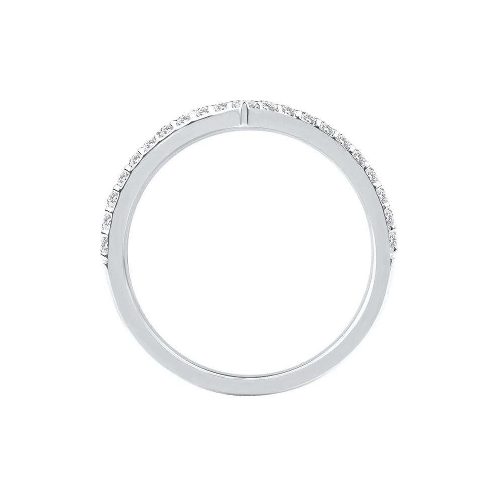 Archer Lab Grown Diamond Chevron Band in 14K White Gold (1/4 ct. tw.) – Image 2 of 5