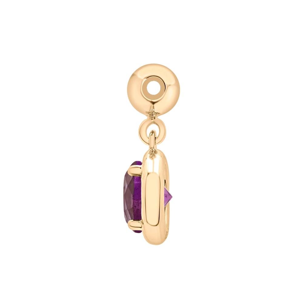 Amethyst Birthstone Bead Charm in Vermeil – Image 2 of 3
