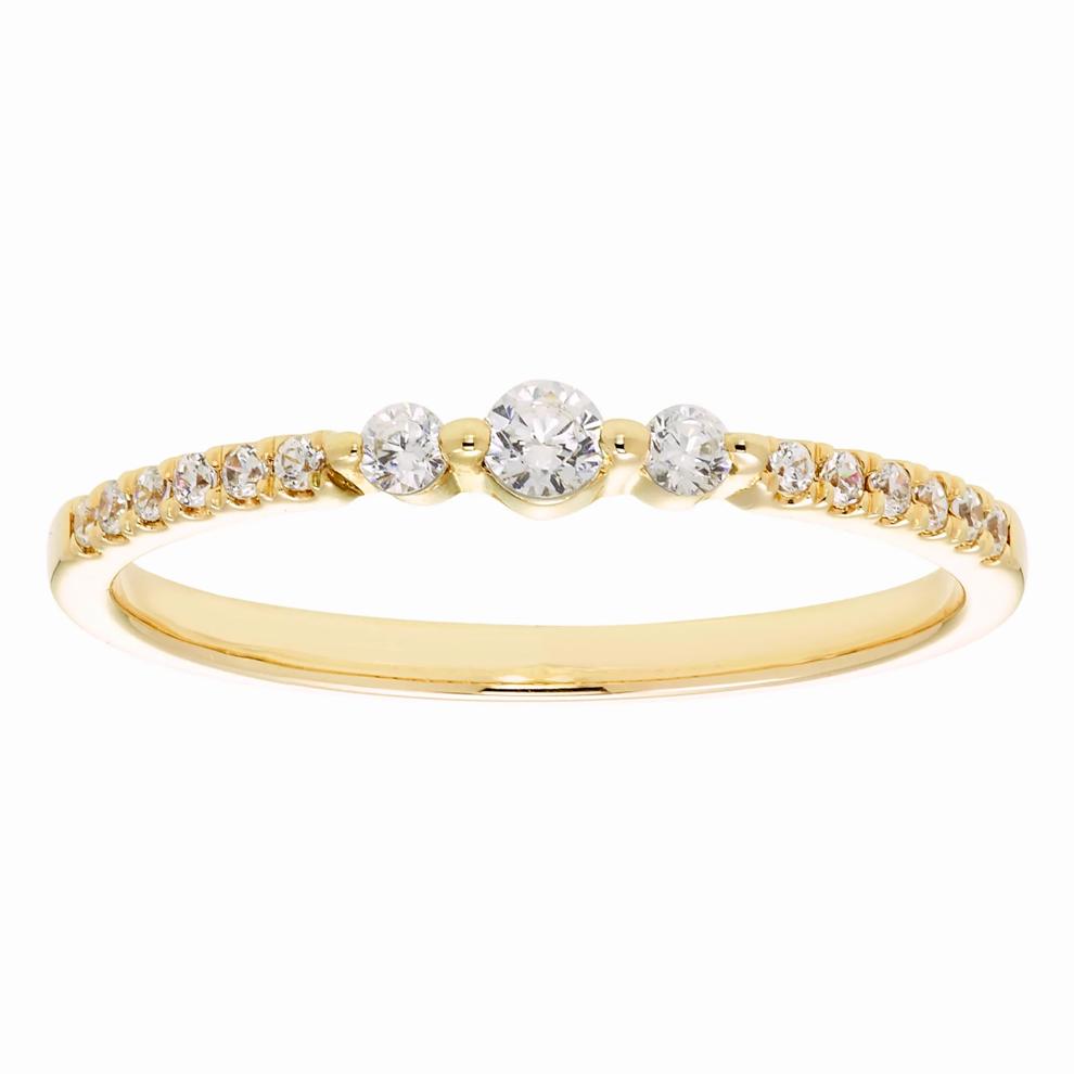 Diamond Ring in 10K Yellow Gold (1/5 ct. tw.) – Image 1 of 3