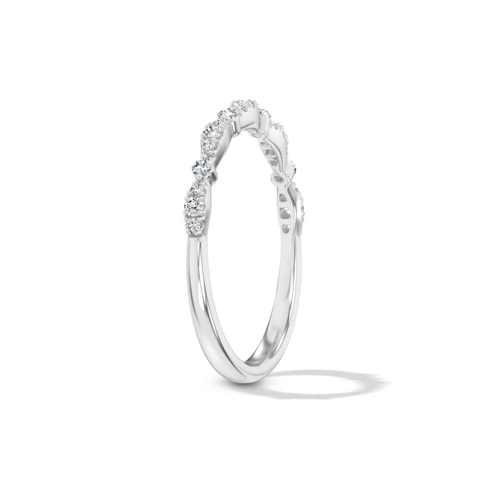 Lab Grown Diamond Stack Band in 10K White Gold (1/7 ct. tw.) – Image 3 of 4