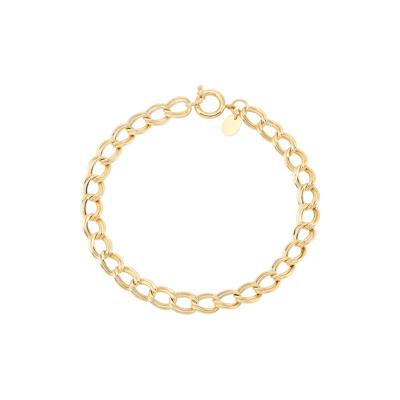 Oval Link Chain Bracelet in 10K Yellow Gold