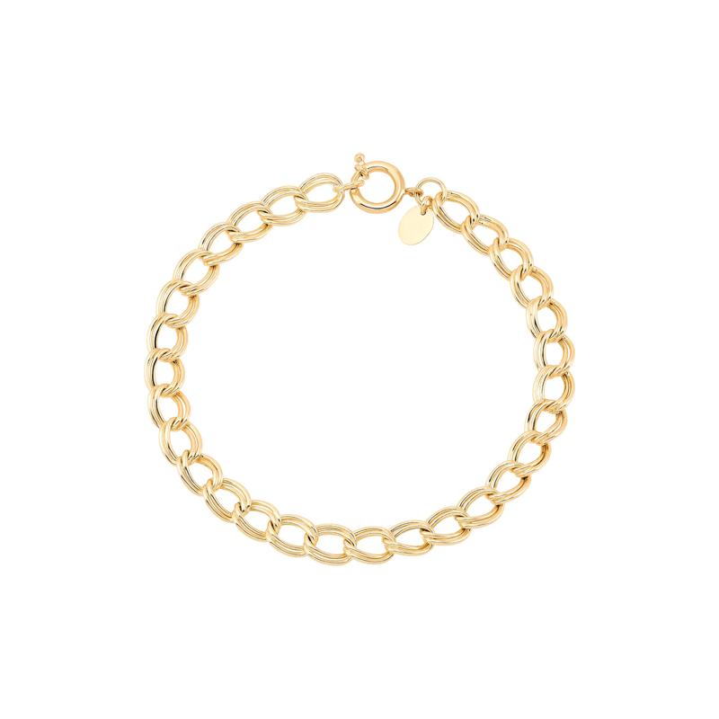 Oval Link Chain Bracelet in 10K Yellow Gold – Image 1 of 1