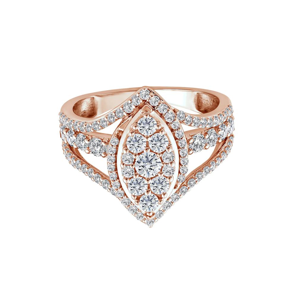 Diamond Composite Engagement Ring in 10K Rose Gold (1 1/2 ct. tw.) – Image 1 of 3