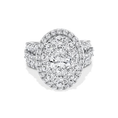 Lab Grown Diamond Composite Engagement Ring in 10K White Gold (5 ct. tw.)