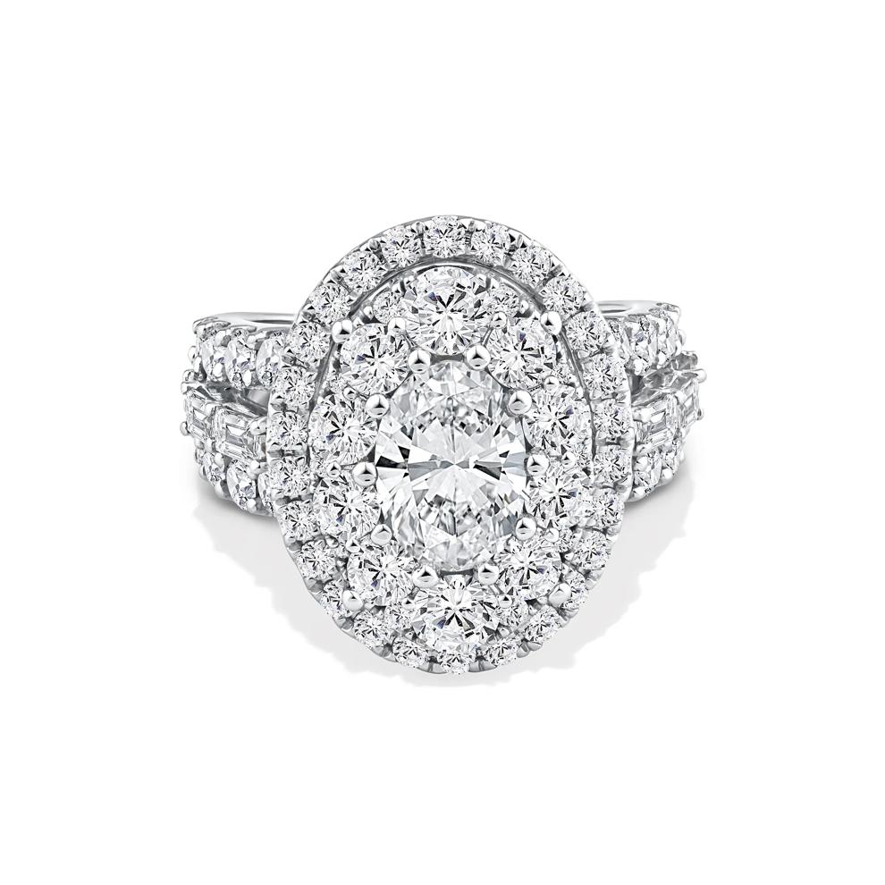 Lab Grown Diamond Composite Engagement Ring in 10K White Gold (5 ct. tw.) – Image 1 of 4