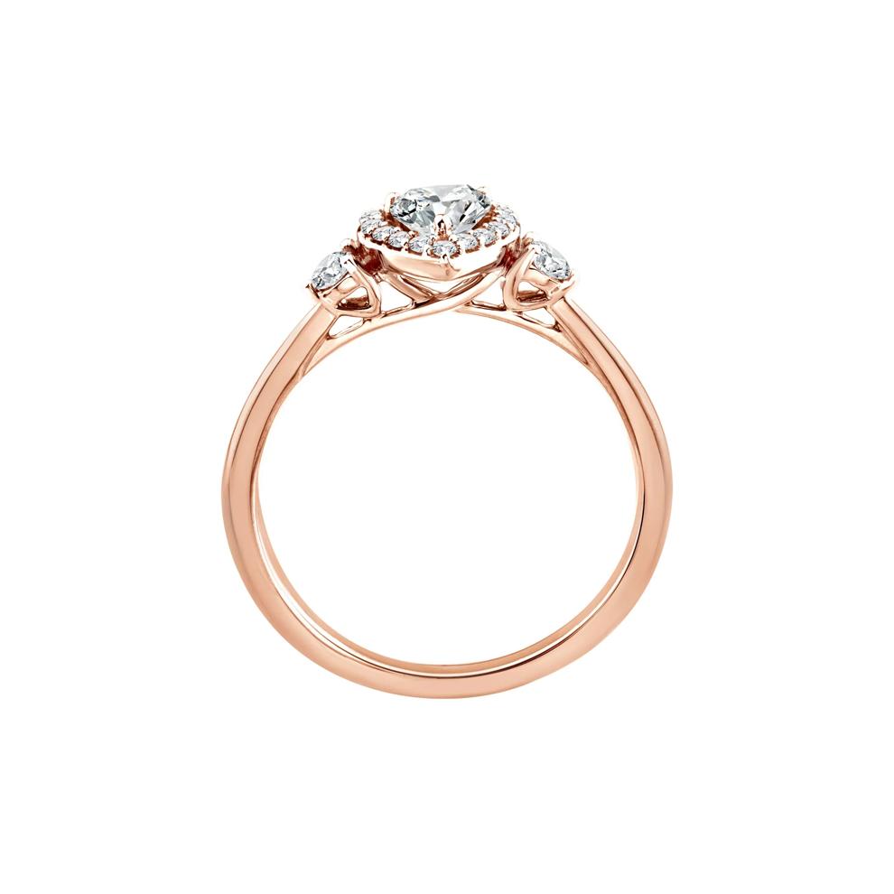 Lab Grown Diamond Heart Promise Ring in 10K Rose Gold (1/2 ct. tw.) – Image 2 of 3