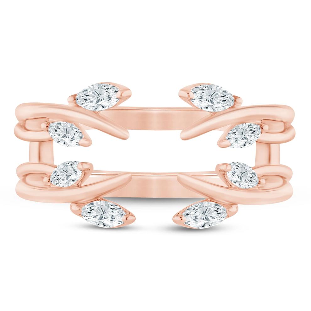 Lab Grown Diamond Marquise Open Insert in 14K Rose Gold (3/8 ct. tw.) – Image 1 of 3