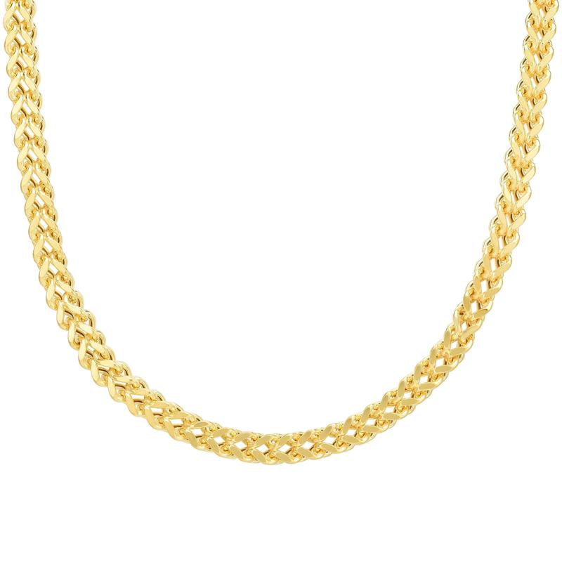 Square Franco Link Chain in 14K Yellow Gold, 3MM, 18&rdquo; – Image 1 of 3