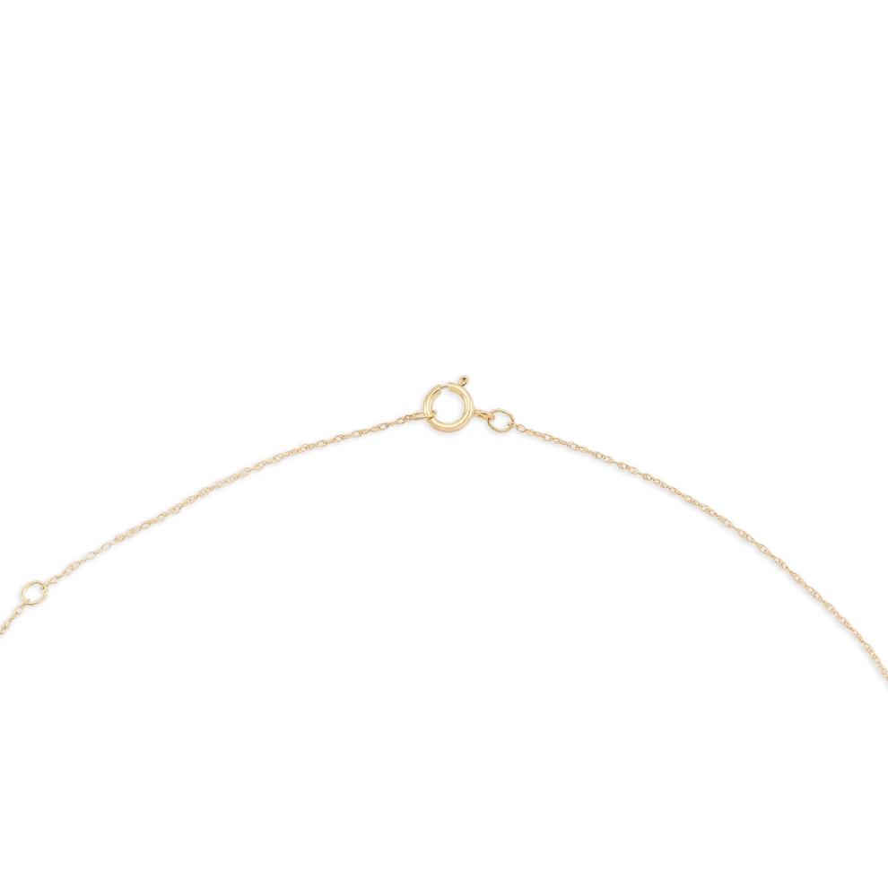 Circle Pendant on Rope Chain in 10K Yellow Gold – Image 4 of 4