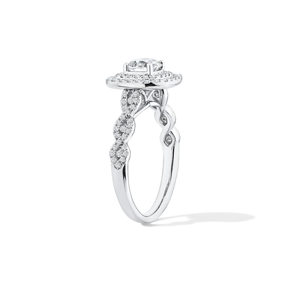 Lab Grown Diamond Engagement Ring in 10K White Gold (1 1/5 ct. tw.) – Image 3 of 4