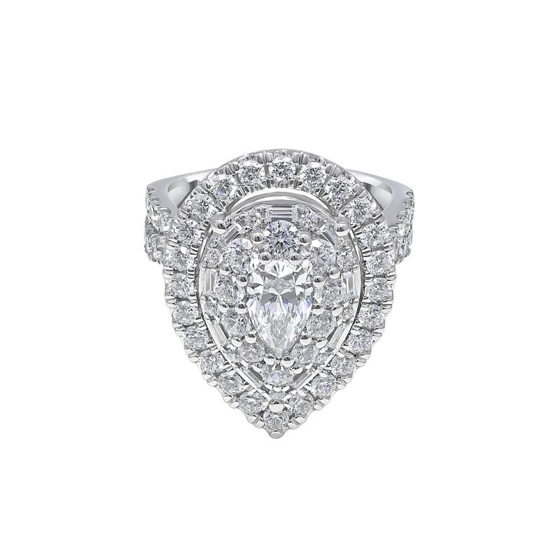 Lab Grown Diamond Composite Ring in 10K White Gold &#40;3 ct. tw.&#41; – Image 1 of 3