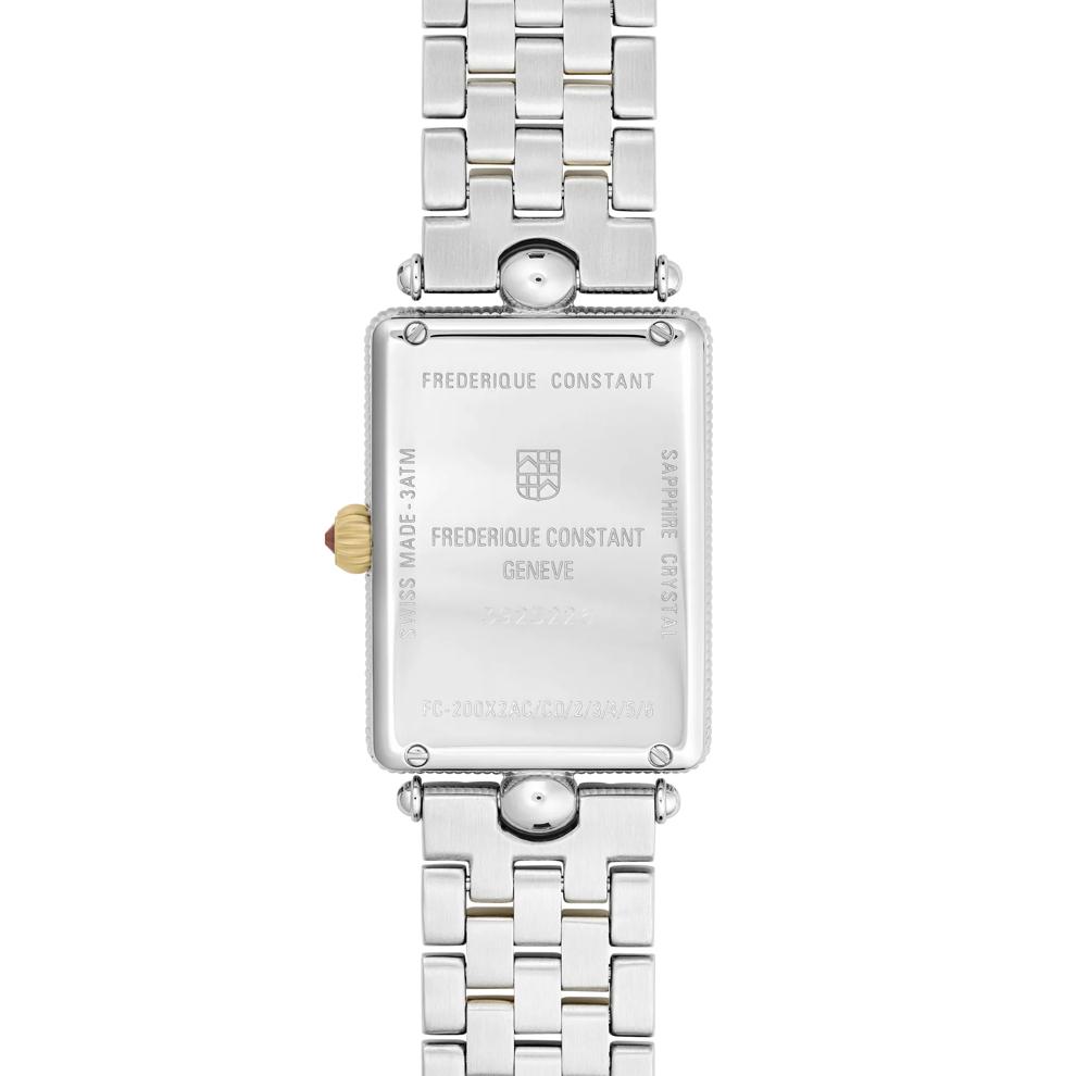Ladies' Classics Art D&eacute;co Carr&eacute;e Watch With a White Dial and Two-Tone Stainless Steel Bracelet – Image 2 of 3
