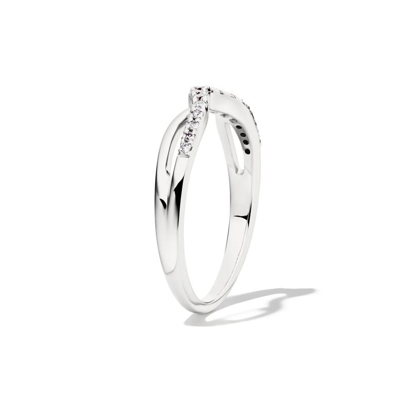 Diamond Contour Wedding Band in 14K White Gold &#40;1/7 ct. tw.&#41; – Image 3 of 4