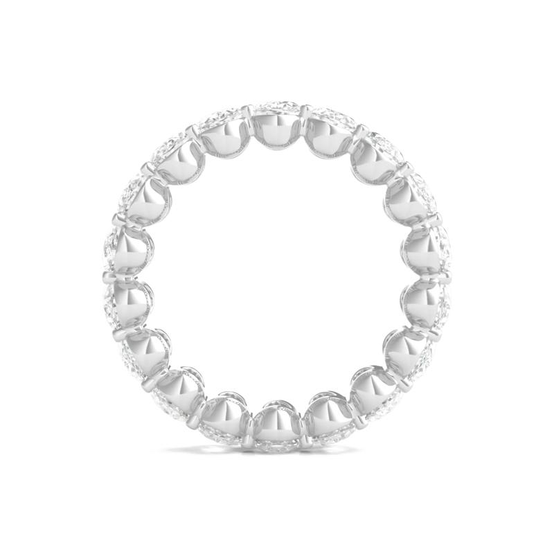 Oval-Cut Diamond Eternity Band in 14k White Gold &#40;7 ct. tw.&#41; – Image 2 of 3