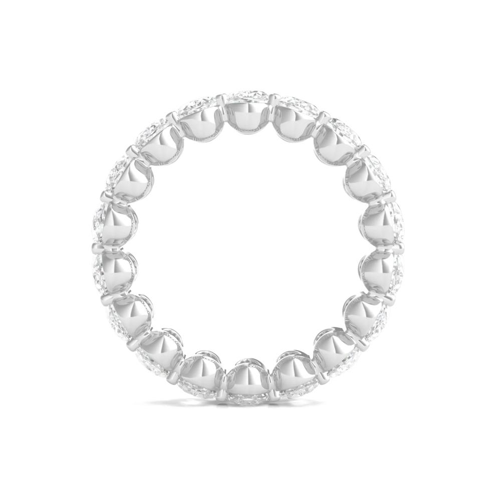 Oval-Cut Diamond Eternity Band in 14k White Gold (7 ct. tw.) – Image 2 of 3