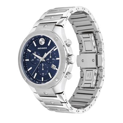 Movado® Men's SE Chronograph Watch in Stainless Steel, 42mm