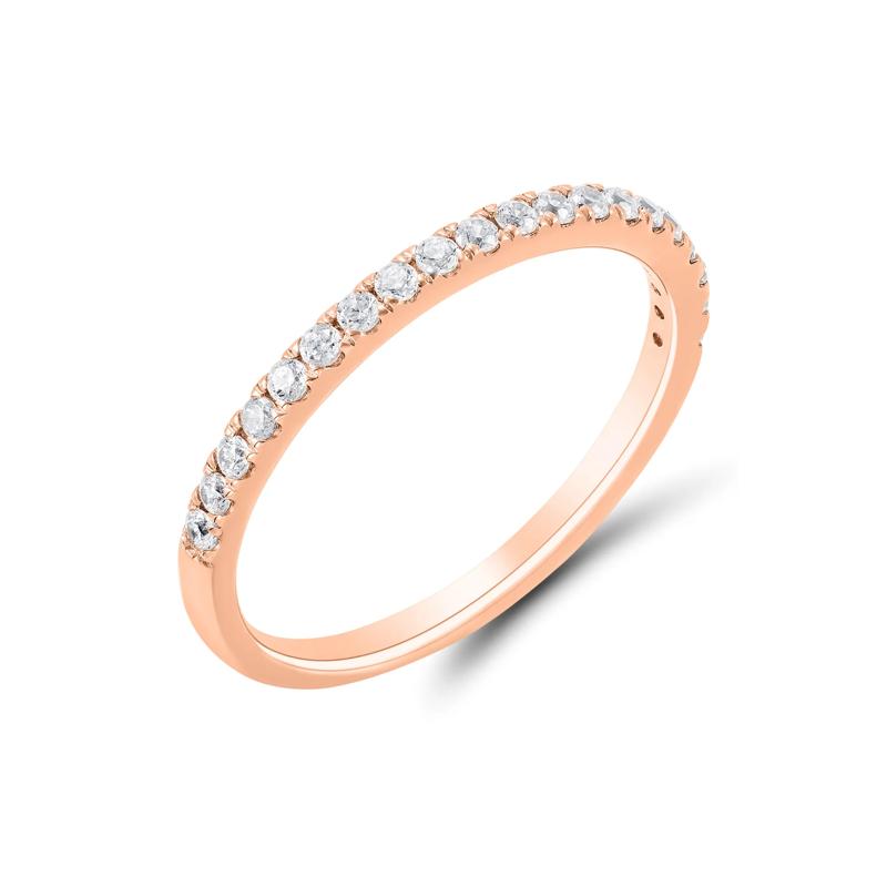 1 ct. tw. Diamond Oval-Shaped Engagement Set in 14K Rose Gold – Image 5 of 5