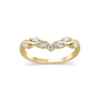Lab Grown Diamond Contour Band in 14K Gold (1/3 ct. tw.)