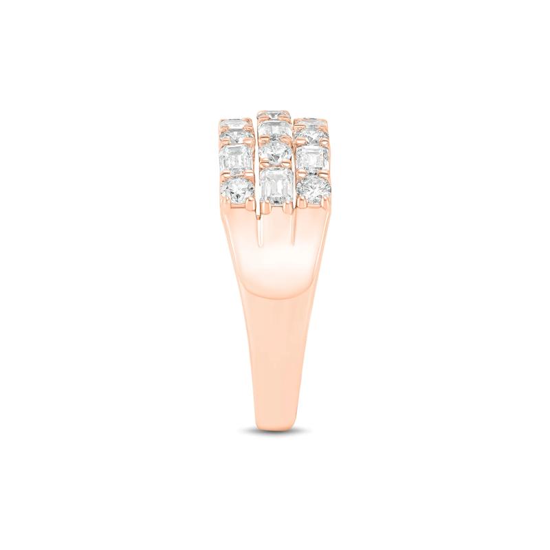 Limited Edition Lab Grown Diamond Three-Row Band in 14K Rose Gold &#40;2 ct. tw.&#41; – Image 3 of 3