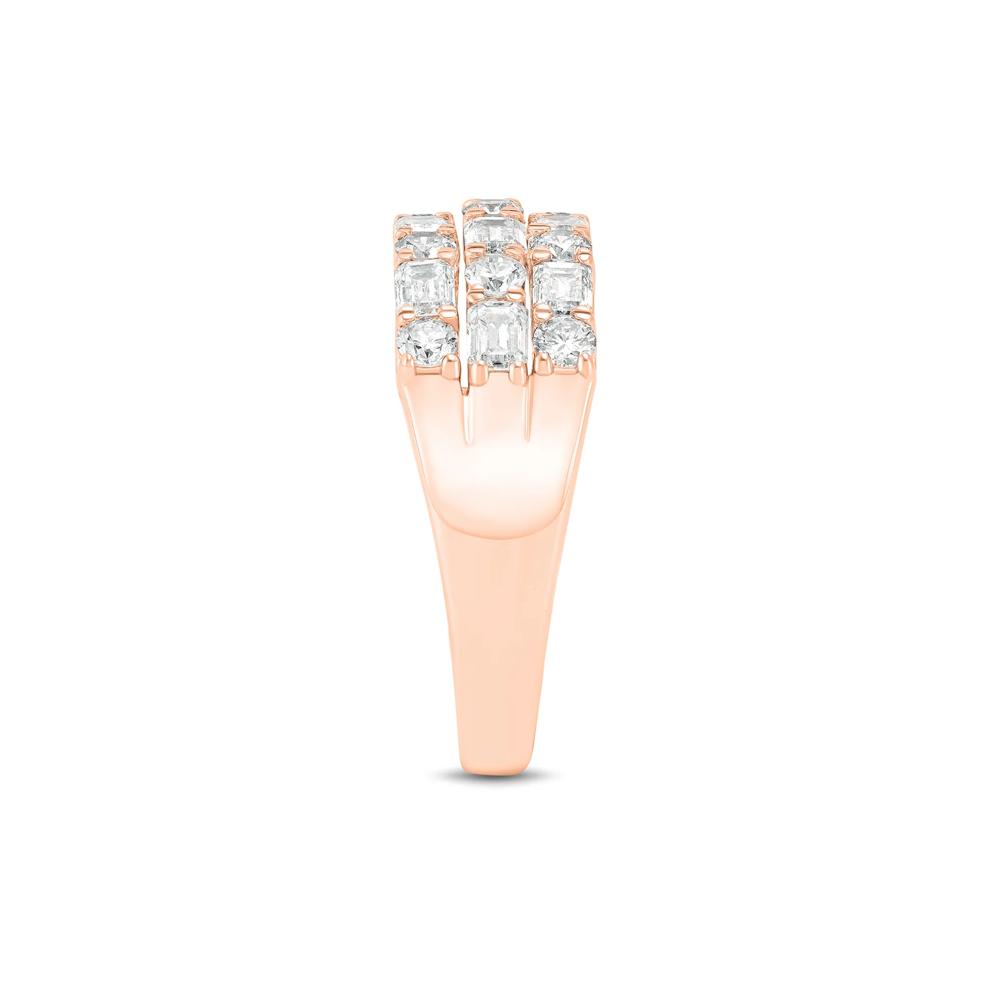 Limited Edition Lab Grown Diamond Three-Row Band in 14K Rose Gold (2 ct. tw.) – Image 3 of 3
