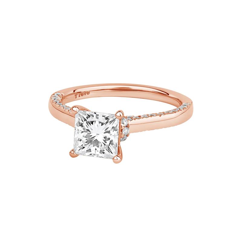 Abigail Lab Grown Diamond Engagement Ring in 14K Rose Gold &#40;2 ct. tw.&#41; – Image 4 of 4