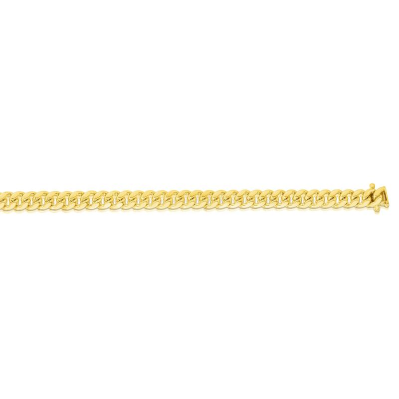 Miami Cuban Link Chain in 10K Yellow Gold, 22&quot; – Image 3 of 3