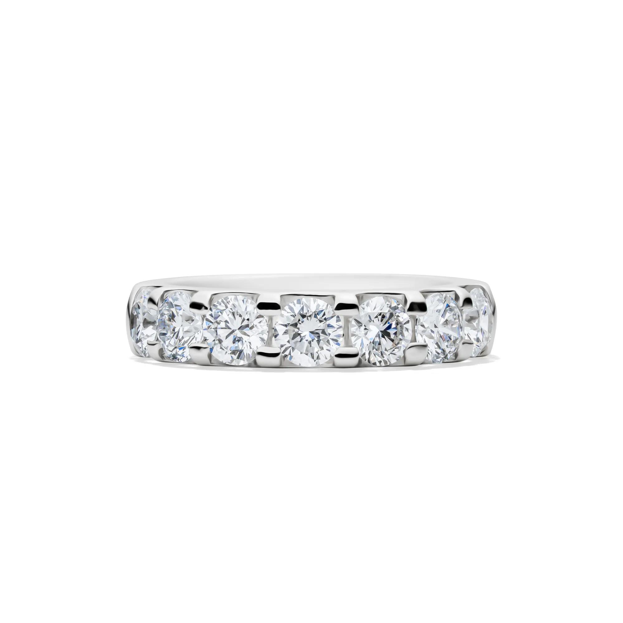 Helzberg Lab Grown Diamonds Seven-Stone Anniversary Band in Platinum (2 ...