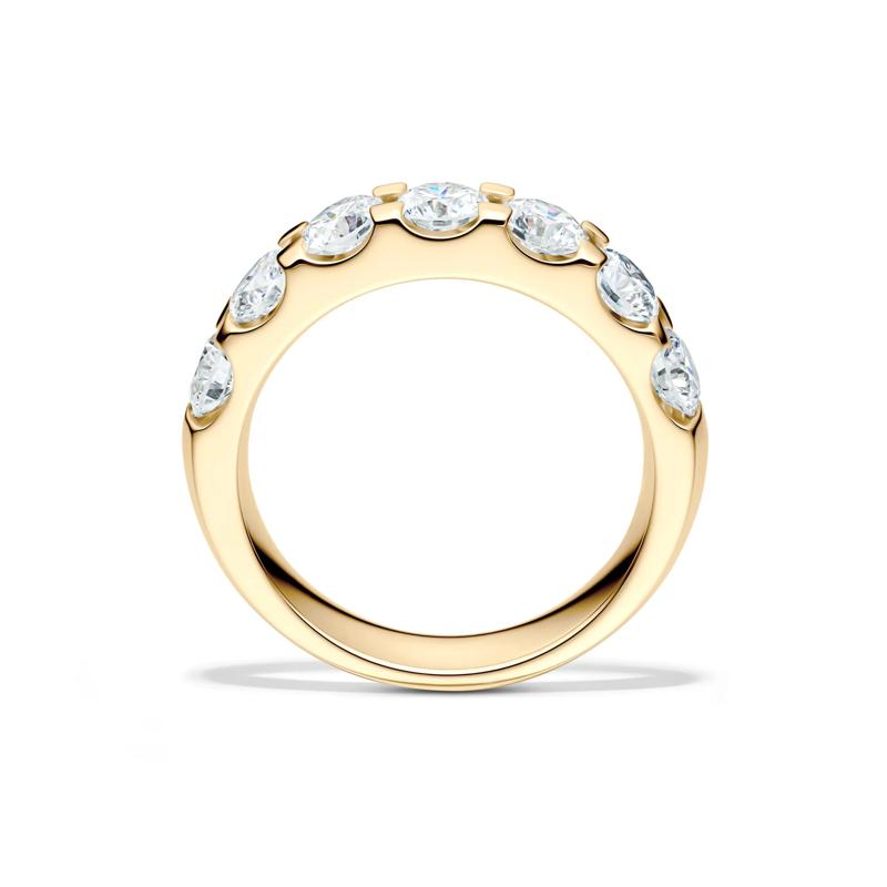 Lab Grown Diamond Seven-Stone Anniversary Band in 14K Yellow Gold (2 ct. tw.) – Image 2 of 4