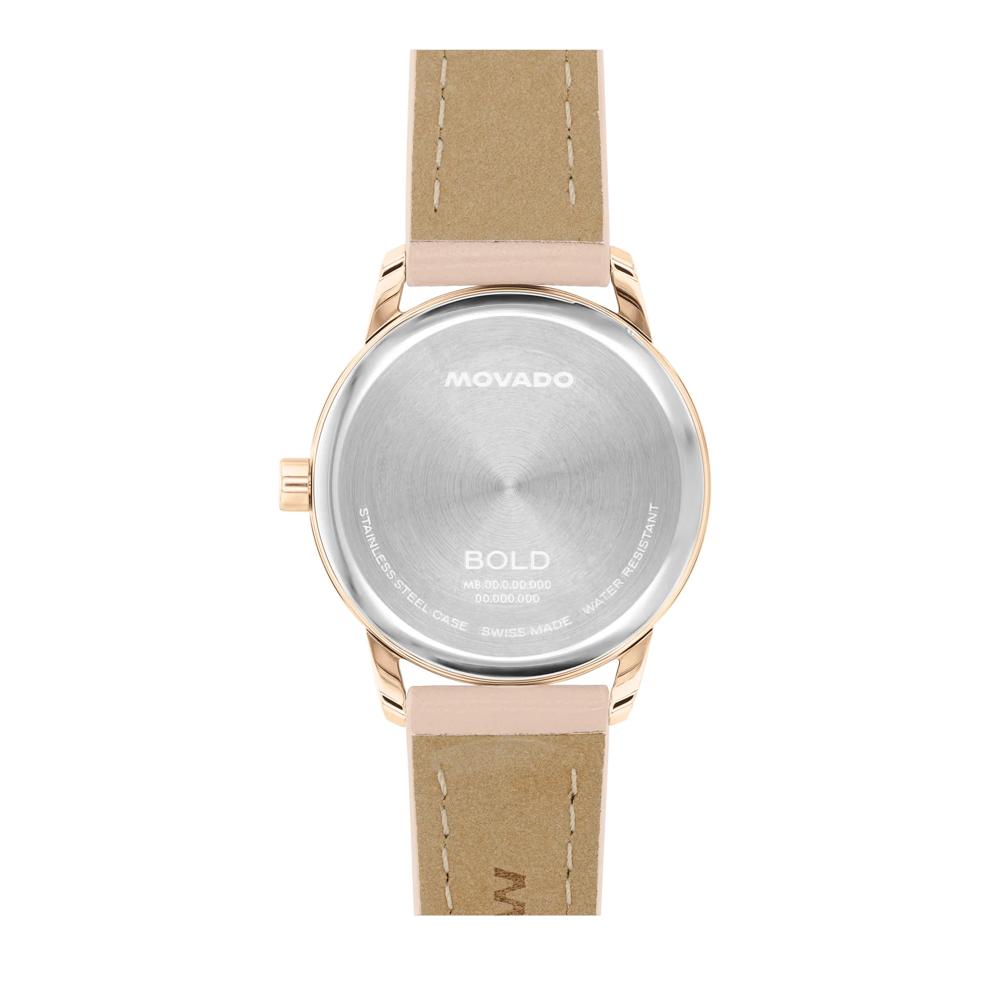 Ladies' Echo Watch with Pink Leather Strap in Rose Gold-Tone Stainless Steel, 30mm – Image 2 of 3