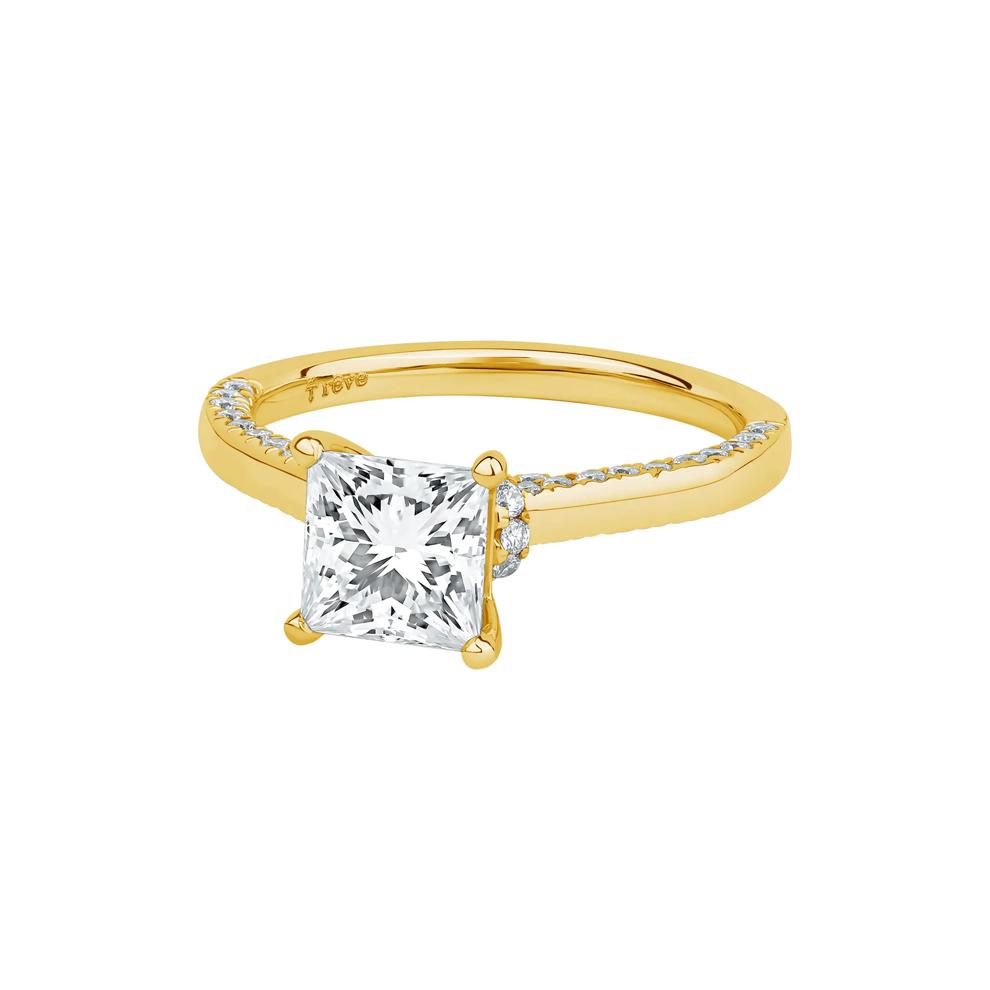 Abigail Lab Grown Diamond Engagement Ring in 14K Yellow Gold (2 ct. tw.) – Image 4 of 5
