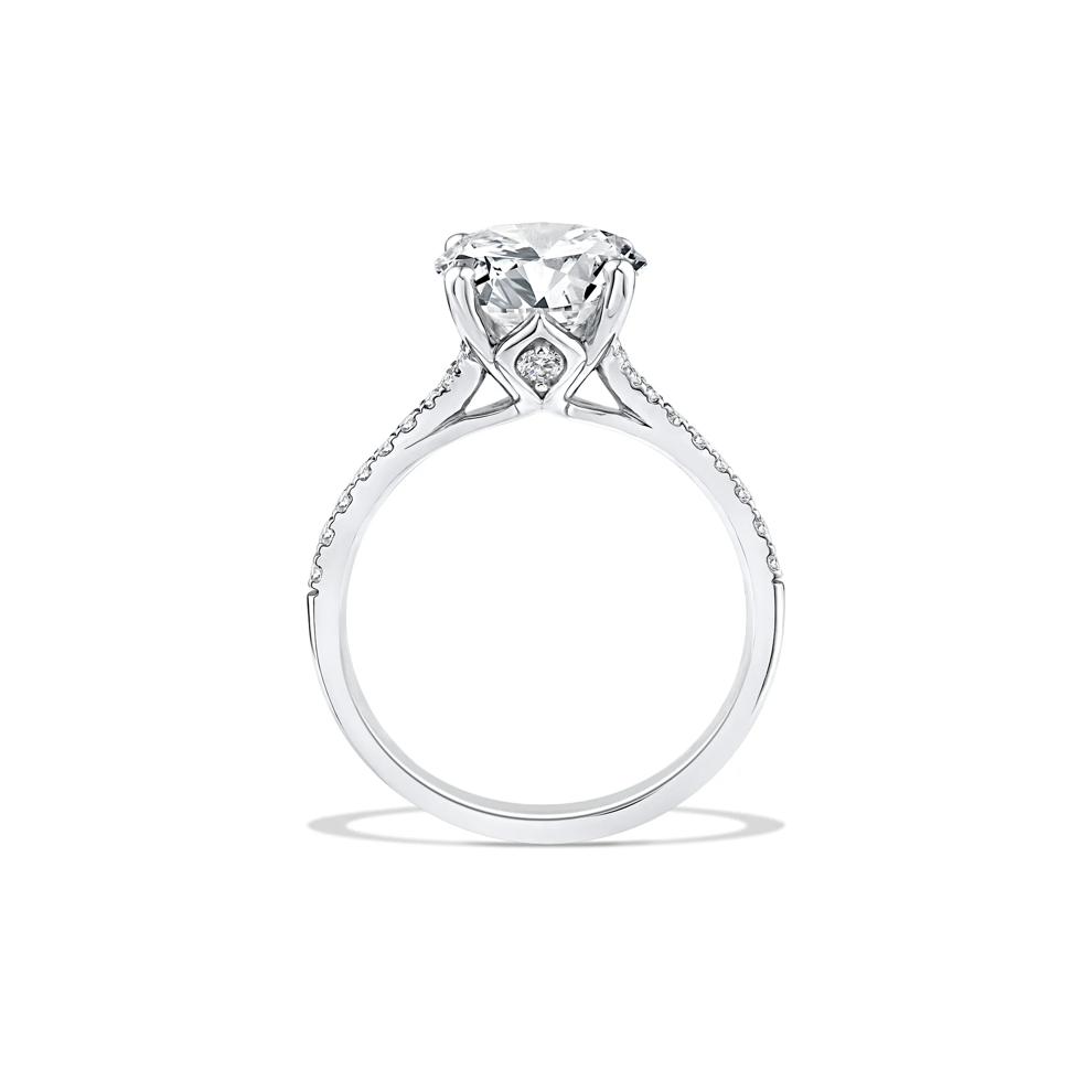 Lab Grown Diamond Engagement Ring in Platinum (4 1/4 ct. tw.) – Image 2 of 4