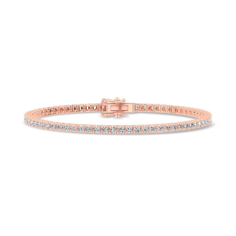 Diamond Tennis Bracelet in 10K Rose Gold, 7" (2 ct. tw.) – Image 1 of 2