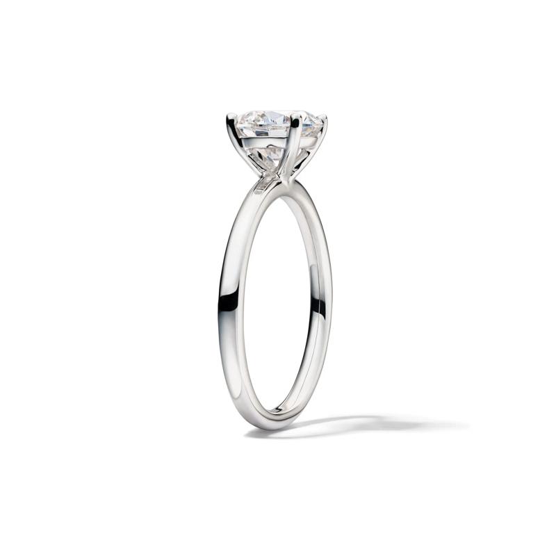 Lab Grown Diamond Solitaire Round Engagement Ring in Platinum &#40;1 1/2 ct.&#41; – Image 3 of 4