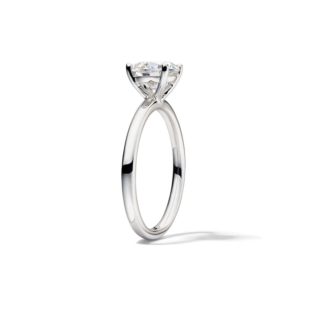 Lab Grown Diamond Solitaire Round Engagement Ring in Platinum (1 1/2 ct.) – Image 3 of 4