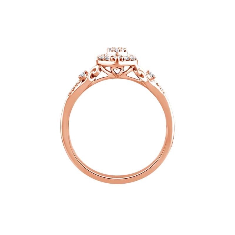 Diamond Promise Ring in 10K Rose Gold &#40;1/5 ct. tw.&#41; – Image 2 of 3
