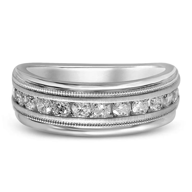 Men&#39;s 1 ct. tw. Diamond Band in 10K White Gold  – Image 1 of 3