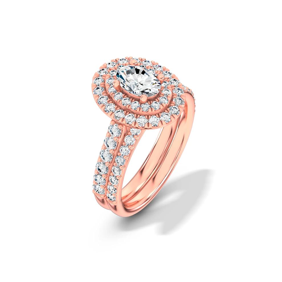  Lab Grown Diamond Double Halo Engagement Ring in 14K Rose Gold (1 1/2 ct. tw.)  – Image 4 of 4