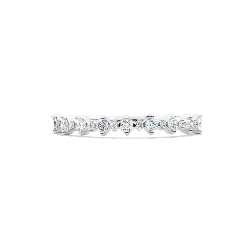 Lab grown Diamond Prong Stack Band in 10K White Gold &#40;1/4 ct. tw.&#41; – Image 1 of 4
