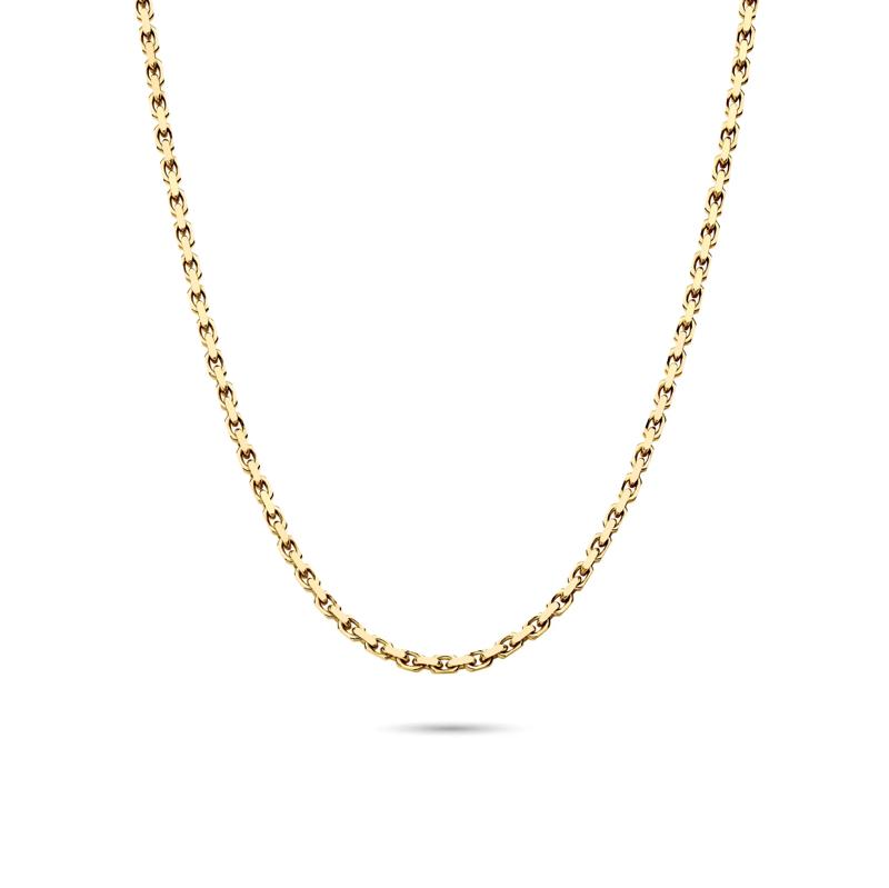 Men&rsquo;s Solid Link Chain in 14K Yellow Gold, 2.3MM, 22&rdquo; – Image 1 of 4