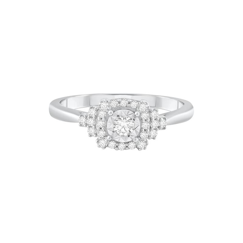 Diamond Ring in 10K White Gold (1/4 ct. tw.) – Image 1 of 3