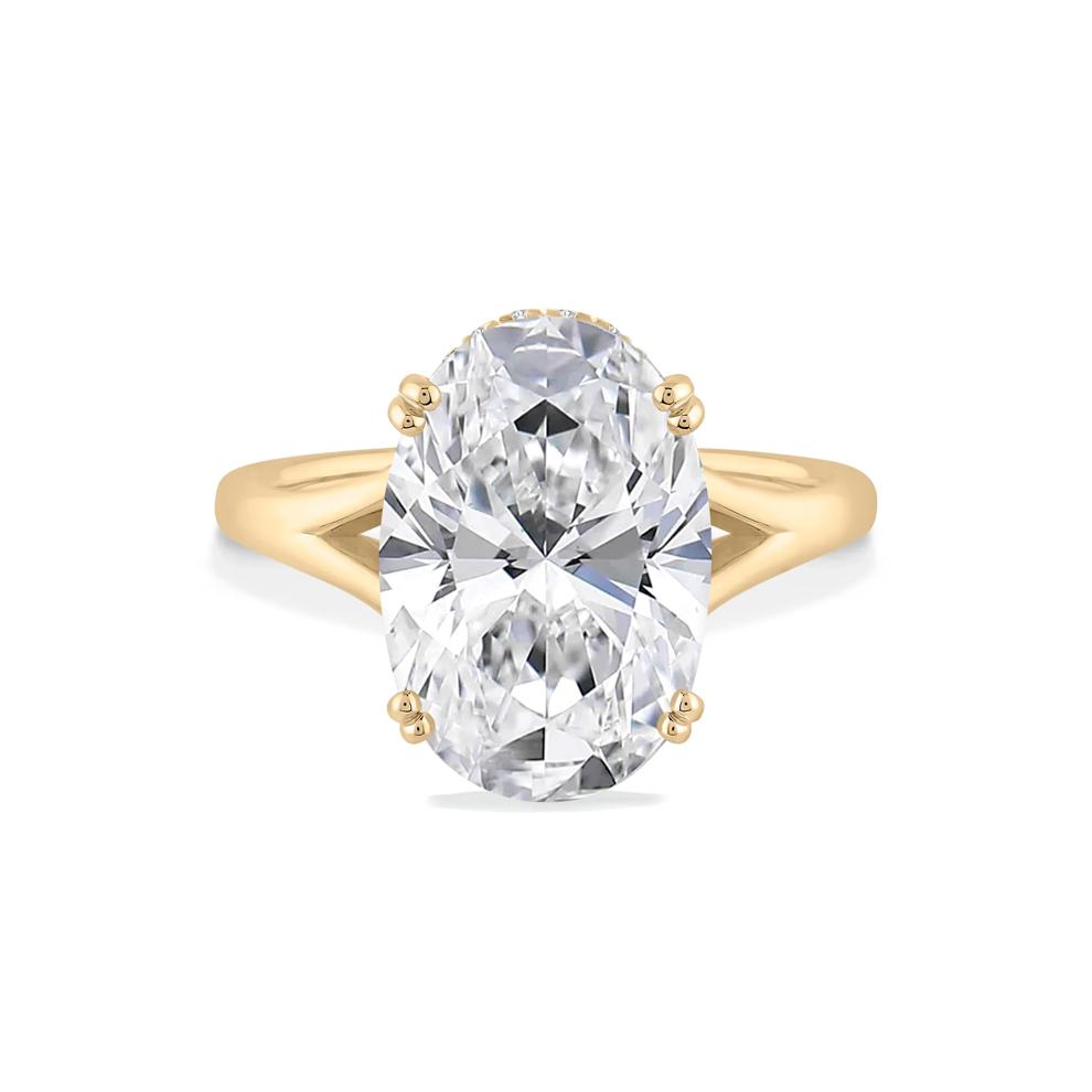 Lab Grown Diamond Oval Engagement Ring in 14K Gold (7 1/5 ct. tw.) – Image 1 of 1
