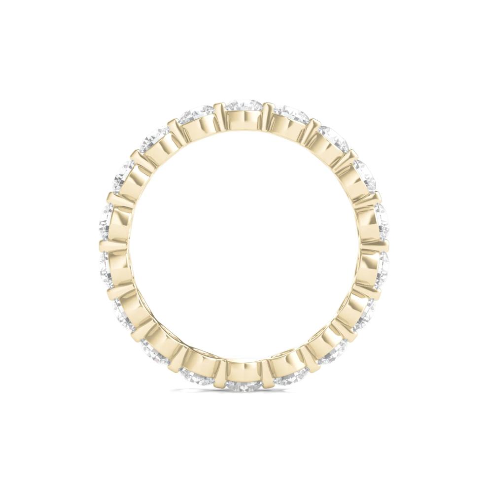 Round Brilliant-Cut Lab Grown Diamond Eternity Band in 14k Yellow Gold (2 ct. tw.) – Image 2 of 3