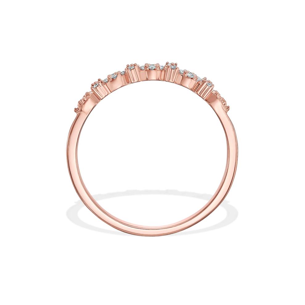 Diamond Accent Faux Marquise Stack Band in 10K Rose Gold – Image 2 of 4