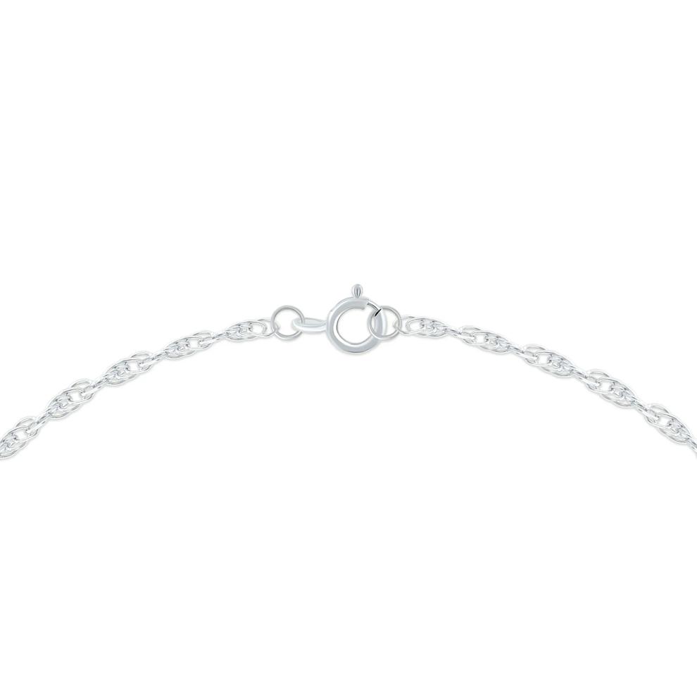 Diamond Pear-Shaped Pendant Necklace in 10K White Gold (1/10 ct. tw.) – Image 4 of 4