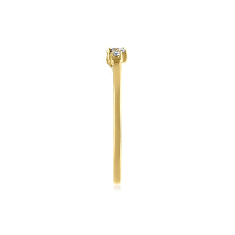 Diamond Ring in 14K Yellow Gold &#40;1/8 ct. tw.&#41; – Image 3 of 3