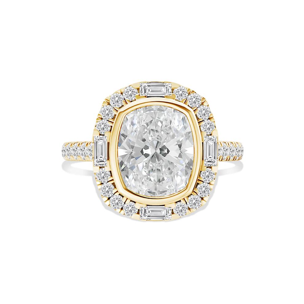 Kinsley Lab Grown Diamond Engagement Ring in 14K Yellow Gold (3 3/4 ct. tw.) – Image 1 of 4
